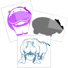 Hippopotamus Stickers