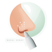 Human Nose - Nasal Spray Illustration Sticker