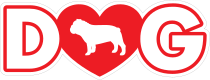 I Love My Bulldog With Heart For Letter O Sticker