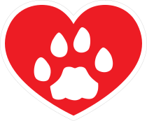 I Love My Cat Heart With Paw Sticker