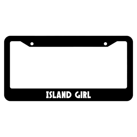 Island Girl License Plate Frame