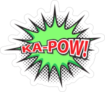 Ka Pow Comic Sticker