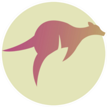 Kangaroo Gradient Australia Sticker