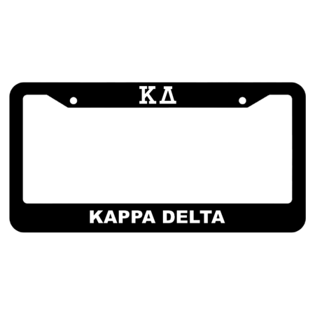 Kappa Delta License Plate Frame