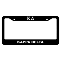 Kappa Delta License Plate Frame