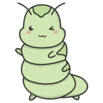 Kawaii Caterpillar Sticker