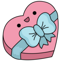 Kawaii Heart Candy Sticker