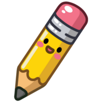 Kawaii Pencil Sticker