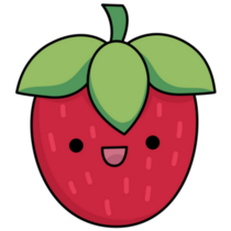 Kawaii Strawberry Sticker