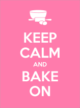 Keep Calm And Bake On Sticker