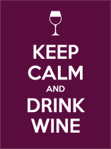 Keep Calm And Drink Wine Sticker