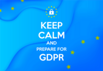 Keep Calm and Prepare For GDPR Sticker