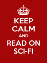 Keep Calm and Read Sci-fi Sticker