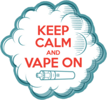 Keep Calm And Vape On Sticker