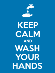 Keep Calm and Wash Your Hands Sticker