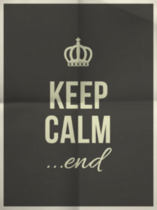 Keep Calm End Sticker