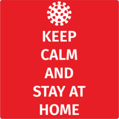 Keep Calm Stay Home Sticker