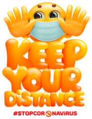 Keep Your Distance Sticker