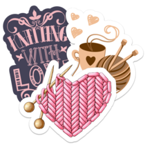 Knitting and Crocheting Stickers