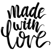 Lettering Made With Love Knitting & Crocheting Sticker