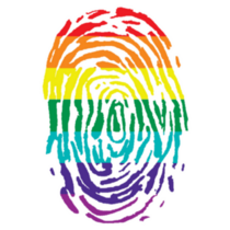 Lgbtq Colorful Flag Rainbow Fingerprint Sticker