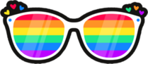 Lgbtq Rainbow Lenses Sticker