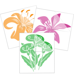 Lily Flower Stickers