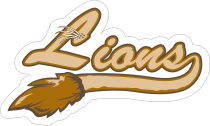 Lion Logo Type Mascot Sticker