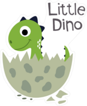 Little Dino Baby Sticker