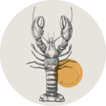 Lobster, Drawn By Graphic Lines Sticker