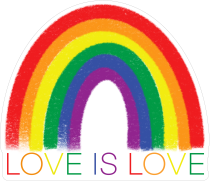 Love Is Love Rainbow Sticker