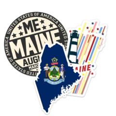 Maine Stickers