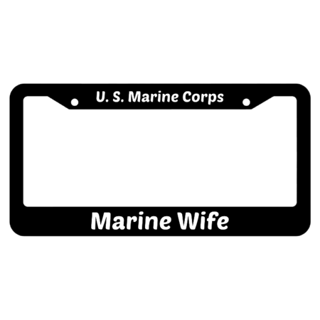 Marine Wife United States Marine Corps License Plate Frame