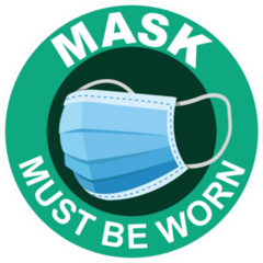 Mask Must be Worn Sticker