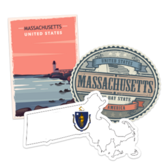 Massachusetts Stickers