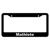 Mathlete License Plate Frame