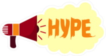 Megaphone Hype Meme Sticker