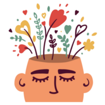 Mental Health Illustration Sticker