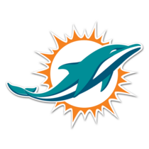 Miami Dolphins NFL Logo Sticker