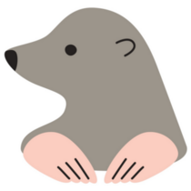 Mole Animal Sticker