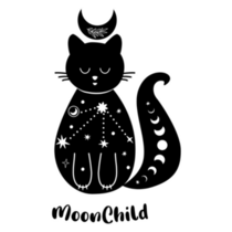 Moon Child Celestial Cat Sticker