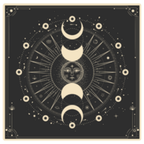 Moon Phases Square Sticker