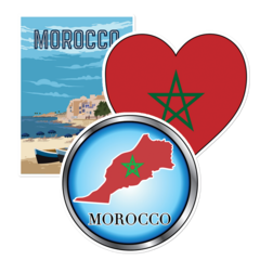 Morocco Stickers