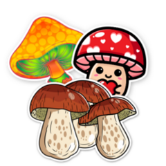 Mushroom Stickers and Decals