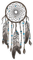 Native American Indian Dream Catcher Sticker