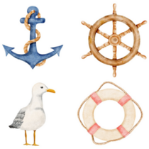 Nautical Sticker Sheet