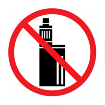 No Vaping Sign Sticker