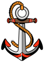 Old Traditional Anchor Sticker