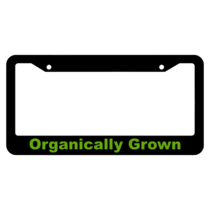 Organically Grown License Plate Frame