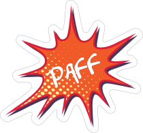 Paff Comic Sticker